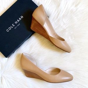 Cole Haan Maple Sugar Edith Closed Toe Wedge